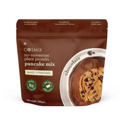 COSMIX: No-Nonsense Plant Protein Pancake Mix | Chocolate Cake | High Protein Breakfast Mix | Healthy Pancake & Waffle Mix | 200g