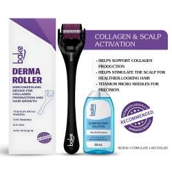 Bake Cosmetics: Derma Roller for Hair Growth & Skin Repair with 450 Titanium Needles (0.5mm)