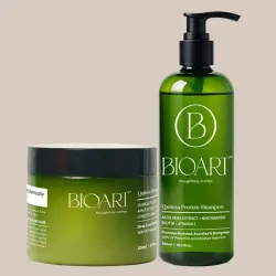 Bioart: Quinoa Protein Hair Repair Duo| Hair Strengthening, Repair & Deep Nourishing Hair Care Combo