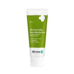 The Derma Co: Oil-Free Daily Face Moisturizer | Hyaluronic Acid & Ceramides | Hydrated Skin | 100gm