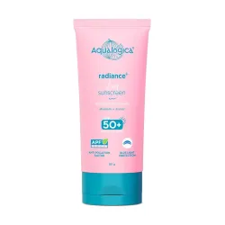 Aqualogica: Radiance+ Dewy Lightweight Sunscreen Gel SPF 50+ PA+++ for Oily & Acne-Prone Skin 80gm