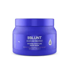 Bblunt: Intense Moisture Hair Mask | Jojoba Oil & Vitamin E | Deep Hydration | Controls Frizz | Soft & Smooth Hair | 250gm