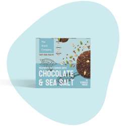 The Snack Company: Chocolate Sea Salt Cookies  210gm | Superfoods loaded Oat & Seed Cookies