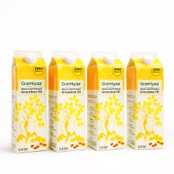 Gramiyaa: Wood Cold Pressed Groundnut Oil (Peanut Oil) - 4 Ltr