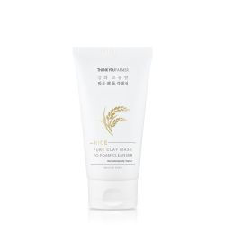 Thank You Farmer: Rice Pure Clay Mask to Foam Cleanser - 150ml
