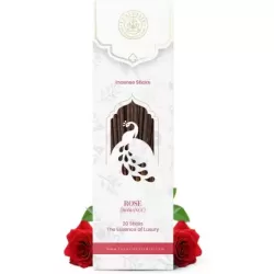 Luxuriate: Rose Ayurvedic,Organic,Natural and Non-Toxic Incense Sticks - Contains 20 Incense Sticks