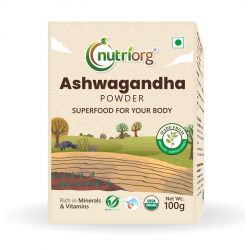 Nutriorg: Certified Organic Ashwagandha Powder - 100 gm