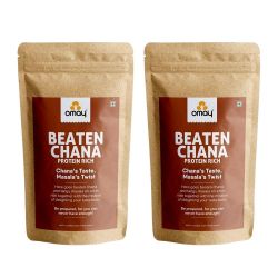 Omay Foods: Beaten Chana - Pack of 2 (400gm each)