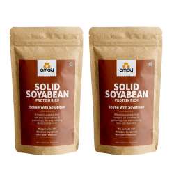 Omay Foods: Solid Soybean - Pack of 2 (400gm each)