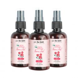 Nat Habit: Pure Gulab Jal (Rose Water) - 100ml (Pack of 3)