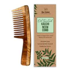 Nat Habit: Kacchi Neem Comb (Wide Tooth)