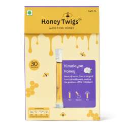Honey Twigs: Himalayan Multiflora Honey - 240gm - 30 Sachets