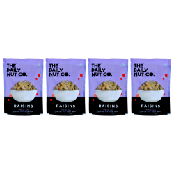 The Daily Nut Co.: Premium Seedless Raisins - Pack of 4 - 200gm each
