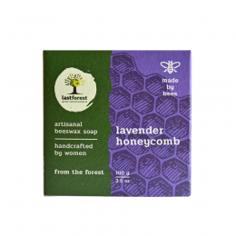 Last Forest: Artisanal Handmade Beeswax Honeycomb Soap  - 100 gms Lavender