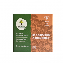 Last Forest: Artisanal, Handmade Beeswax Honeycomb Soap  - 100 gms Sandalwood