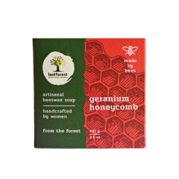 Last Forest: Artisanal, Handmade Beeswax Honeycomb Soap  - 100 gms Geranium