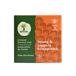 Last Forest: Artisanal, Handmade Beeswax Honeycomb Soap  - 100 gms Honey and Jaggery