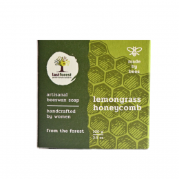 Last Forest: Artisanal, Handmade Beeswax Honeycomb Soap  - 100 gms Lemongrass