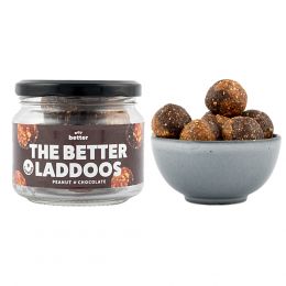 Eat Better: The Better laddoss - Peanut & Chocolate (Glass Jar)  175 gram