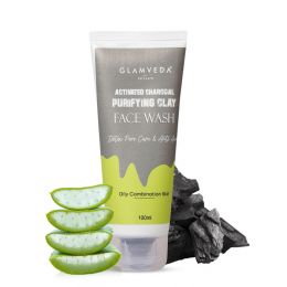 Glamveda: Activated Charcoal Clay Anti-Acne face wash - 100ml