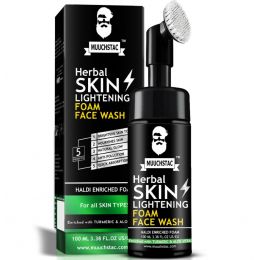 Muuchstac: Skin Lightening Foam Face Wash With Inbuilt Brush -  100ml