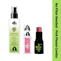 Elitty Beauty: No Filter Needed  (Spray -Pina Colada, Lip Gloss - Pretty Chill, Tint -Levitating) - Pink Please Combo