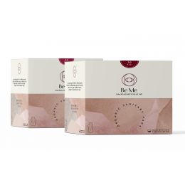 Be Me: Sanitary Pads for Women - LARGE (Moderate - Heavy Flow) - Pack of 60 Pads - With Disposal Pouches, Rash Free, Biodegradable, Anti Bacterial Napkins