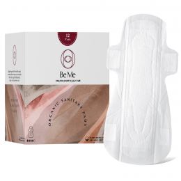 Be Me: Sanitary Pads for Women - XL (Double Wings) - Heavy Flow/Overnight Pads - Pack of 12 Pads - With Disposal Pouches, Rash Free,Biodegradable, Anti Bacterial Napkins