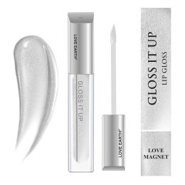 Love Earth: Lip Gloss Love Magnet Silver Glitter - 3ml