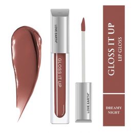 Love Earth: Lip Gloss Dreamy Night Brown Glitter - 3ml