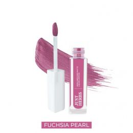 Just Herbs: Ayurvedic Creamy Matte Long Lasting Liquid Lipstick  Fuchsia Pearl - 2ml