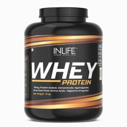 INLIFE: 100% Whey Protein Isolate Powder Supplement - 2 Kg (Vanilla Flavour)