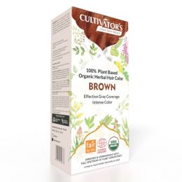Cultivator's: Organic Hair Colour Herbal Hair Colour for Women and Men (Brown) - 100gm