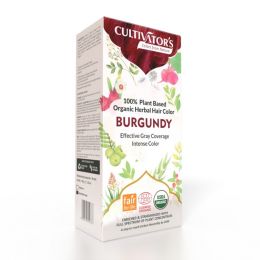 Cultivator's: Organic Hair Colour Herbal Hair Colour for Women and Men (Burgundy) - 100gm