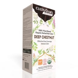 Cultivator's: Organic Hair Colour Herbal Hair Colour for Women and Men (Deep Chestnut) - 100gm