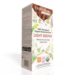 Cultivator's: Organic Hair Colour Herbal Hair Colour for Women and Men (Light Brown) - 100gm