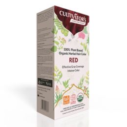 Cultivator's: Organic Hair Colour Herbal Hair Colour for Women and Men (Red) - 100gm