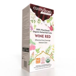Cultivator's: Organic Hair Colour Herbal Hair Colour for Women and Men (Wine Red) - 100gm