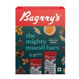 Bagrrys: Mighty Muesli Bar - Choco Nut Delight - Pack of 6 (38gm each)