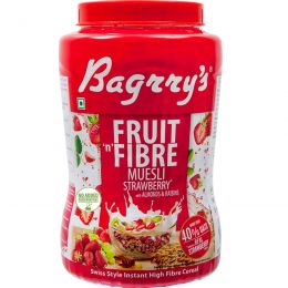 Bagrrys: Fruit 'N' Fibre Muesli - Strawberry - 1000gm