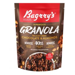 Bagrrys: Superfood Granola Belgian Dark Chocolate & Almonds - 400gm