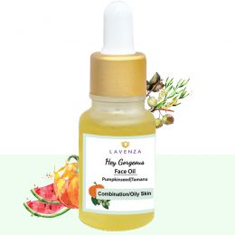 Lavenza: 100% Natural Skin Brightening Face Serum with Macadamia, Pomegranate Seed, Sancha Inchi Oils