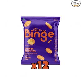 The Healthy Binge: Quinoa Chips - Smokey BBQ Flavour - Pack of 12 (40gm each)