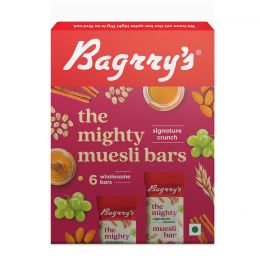 Bagrrys: Mighty Muesli Bar - Signature Crunch - Pack of 6 (38gm each)