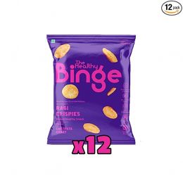 The Healthy Binge: Ragi Chips - Chatpata Chaat Flavour - Pack of 12 (40gm each)