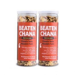 Omay Foods: Beaten Chana - Pack of 2 - 125gm Each