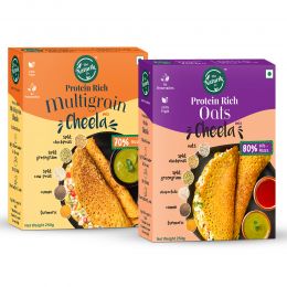 The Naturik Co: Oats & Multigrain Cheela Mix Combo - Pack of 2 (250gm each)