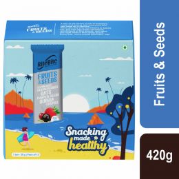 RiteBite Max Protein: Fruit & Seeds Bar [Pack of 12] - 420gm