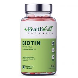 Health Veda Organics: Biotin - 60 Veg Tablets