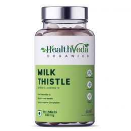 Health Veda Organics: Milk Thistle 600mg - 60 Veg Tablets